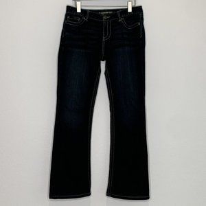 BKE Culture Women's Size 31 Blue Denim Jeans Stretch *Altered Hem*